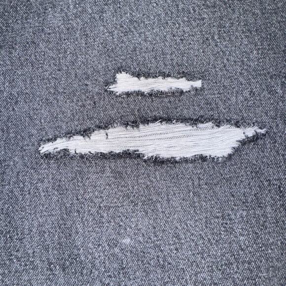 Wrangler WANDERER 622 HIGH RISE FLARE W Patch Black Distressed Jeans Women 32x34 - Picture 6 of 13